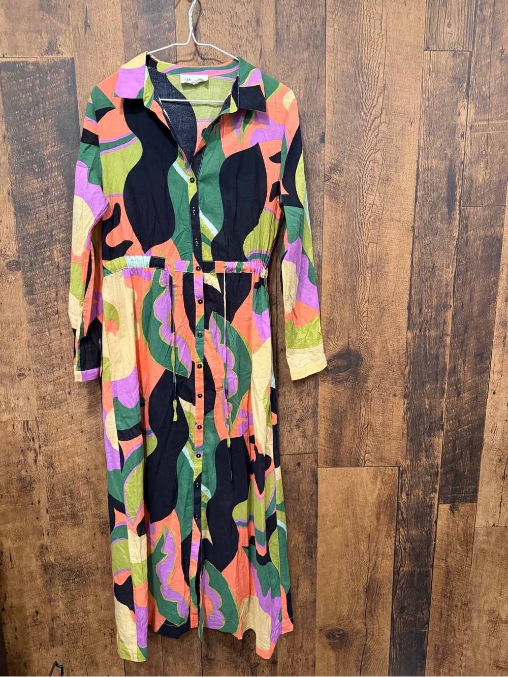 Grace & Mila multi-colored geometric dress small EUC
